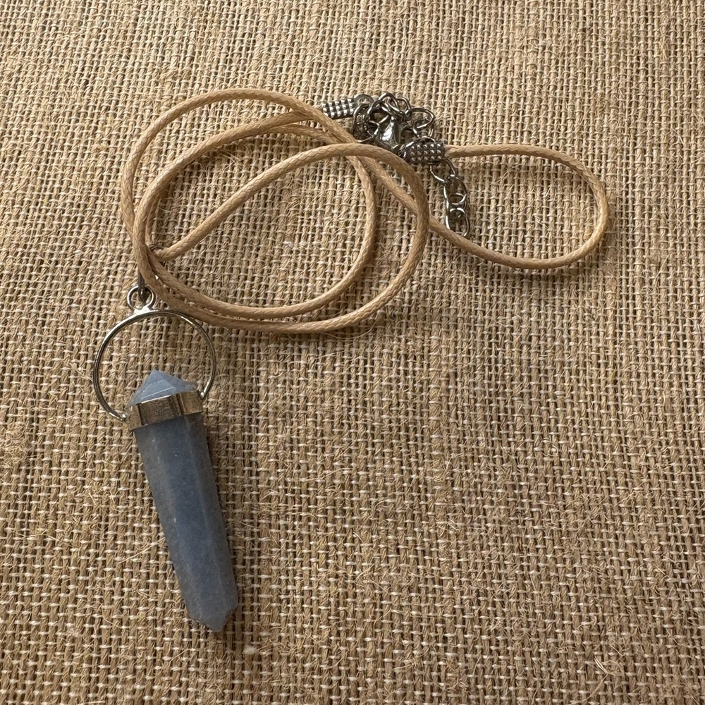 Blue Crystal Pendant Necklace